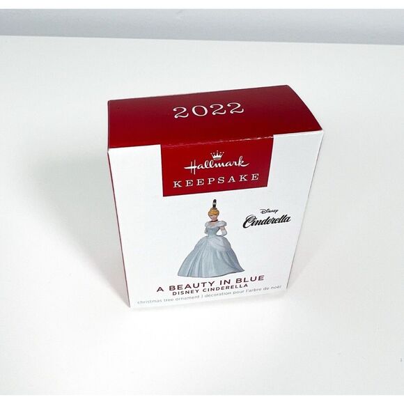 Hallmark 2022 Cinderella A Beauty in Blue Miniature Keepsake Ornament - Picture 1 of 3